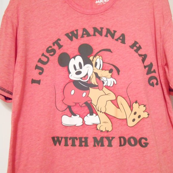 Disney I Just Wanna Be With My Dog Short Sleeve Tee - Picture 2 of 6
